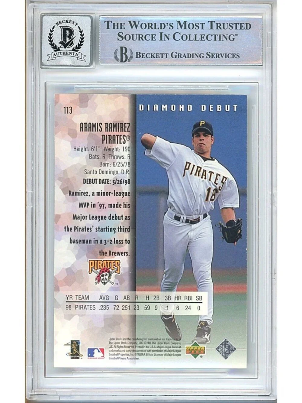 Upper Deck aramis ramirez